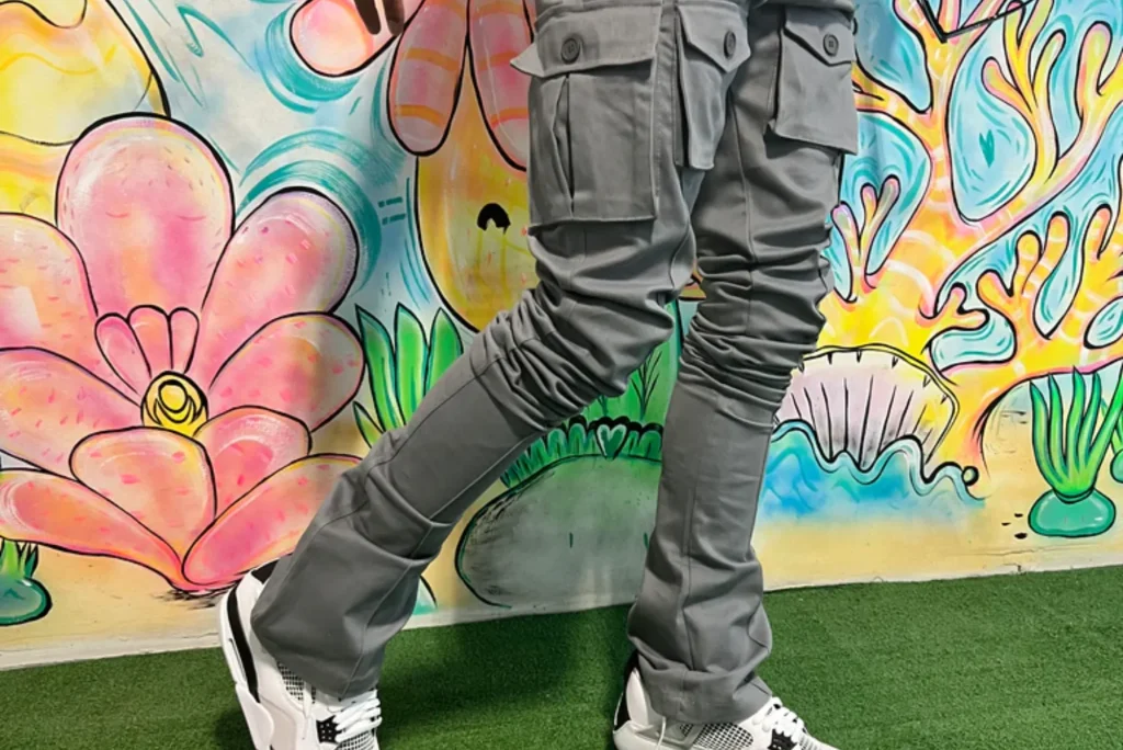 grey cargo pants